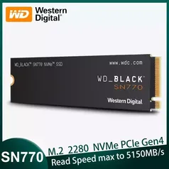 Western Digital WD SN770 500GB 1TB 2TB SSD NVMe Gen4