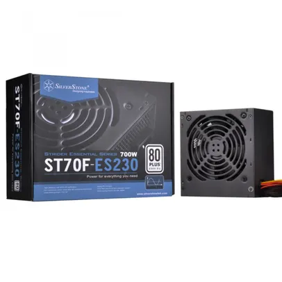 Fonte SilverStone SST-ST70F-ES230, 700W, 80 Plus, PFC Ativo (APENAS 220V) | R$229