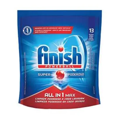 Tabletes Detergente Para Lava-Louças Finish Powerball, 13 Tabletes | R$14