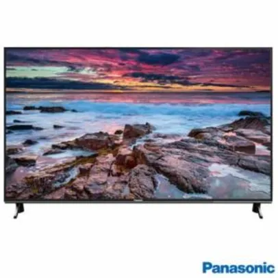 Smart TV 4K Panasonic LED 55” com HDR, Hexa Chroma Drive Plus, Ultra Vivid, 4K Upscaling e Wi-Fi - TC-55FX600B