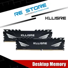 (CONTA NOVA) RAM DDR4 Kllisre 16GB (2x 8GB) Memória 2666MHz 3200MHz Desktop Dimm