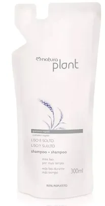 [1ºCompra/Compre 3 R$9,56]Refil Shampoo Liso e Solto Plant - 300ml