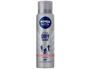 [Magalu Pay = R$6,34] Desodorante Nivea Men Active Dry Silver 150ml