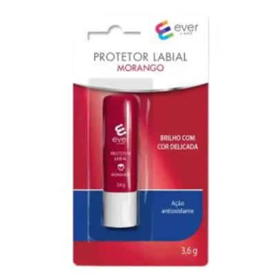 Protetor Labial Ever Care Morango 3,6g - R$8