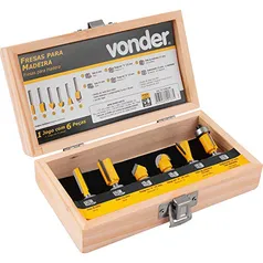 Vonder Fresa Para Madeira Jogo Com 06Pc