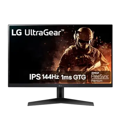 [Cupom Missão R$779] Monitor LG UltraGear 24'' 144hz IPS FHD HDMI 24GN60R-B.AWZM