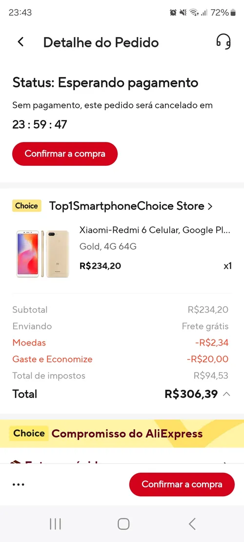 Imagem na descrição da promoção