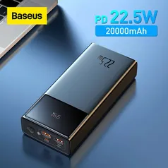 Power Bank 30000mah 22,5W + Cabo Tipo C 3A | BASEUS