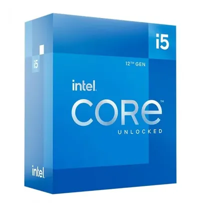 Processador Intel Core i5 12600K 12ª Geração 3.7GHz (4.9GHz Max Turbo) Cache 20MB LGA 1700 - BX8071512600K