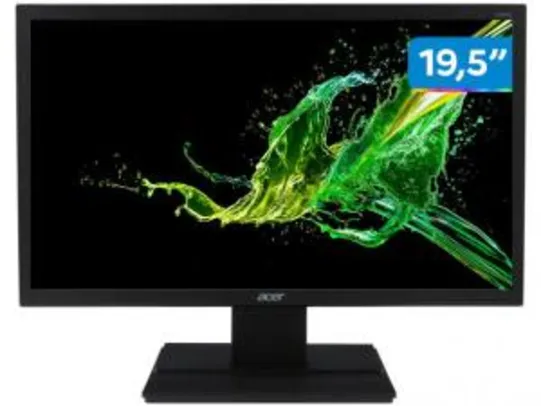 Monitor Acer 19,5” - V206HQL LED HD - R$ 297