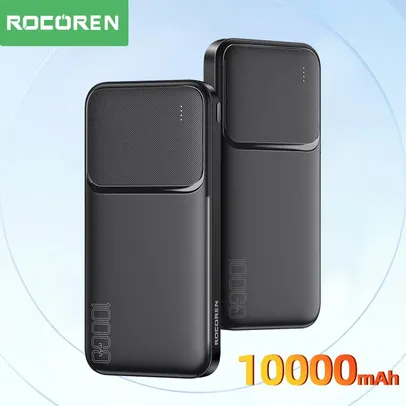 [Taxa Inclusa/Moedas/GOOGLE PAY] - PowerBank Rocoren 10.000Mah 2A