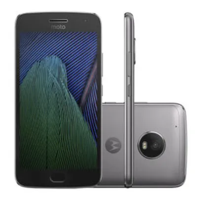 Smartphone Motorola Moto G5 Plus XT1683 32GB Platinum 4G Tela 5.2" Câmera 12MP Android 7.0 - R$881