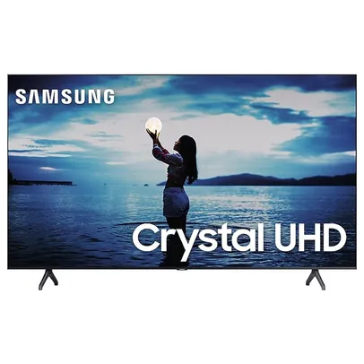 Smart TV Samsung 55" TU7020 Crystal UHD 4K 2020 Bluetooth Borda ultrafina Cinza Titan | R$2519