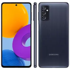 REEMBALADO: Samsung Galaxy M52 5G Preto 128GB 6GB RAM Tela Infinita de 6.7 Bateria de 5.000mAh