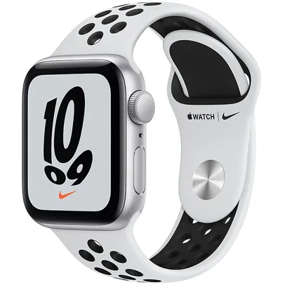 [AME R$1843] Apple Watch Nike SE GPS 40mm Caixa Prateada de Alumínio Pulseira Esportiva Nike 