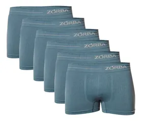 [Apenas tamanho P] Kit Com 6 Cuecas Boxer Masculina Em Microfibra Zorba