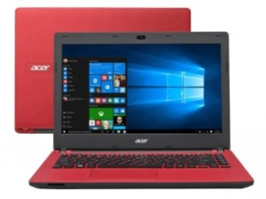 [Magazine Luíza] Notebook Acer Aspire Intel Quad Core - 4GB 500GB LED 14" Windows 10 - R$1329