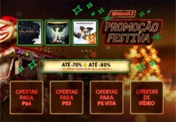 Promoção Festiva - PSN - Semana 2