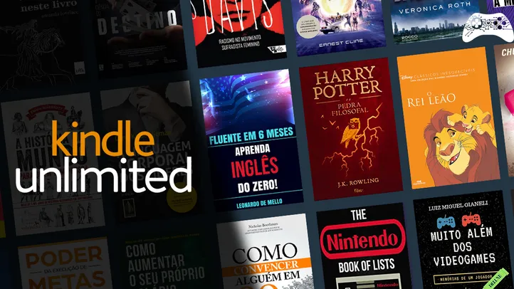 [Book Friday Amazon] 3 meses de Kindle Unlimited por R$1,99