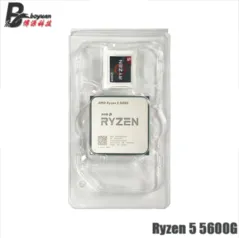 Processador AMD Ryzen 5600g 3.9ghz seis-núcleos soquete am4 novo mas sem cpu fan