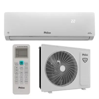 Ar Condicionado Split 18.000 BTUs Philco PAC18000IFM12W Frio, Eco Inverter, Branco - Kit Interno e Externo 220V