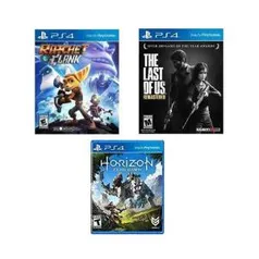 Horizon: Zero Dawn + The Last Of Us + Ratchet And Clank por R$ 150