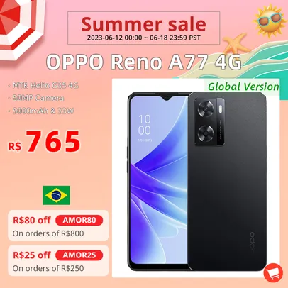 Smartphone Oppo A77 Dual Sim 6.56 4gb/128gb Black/preto