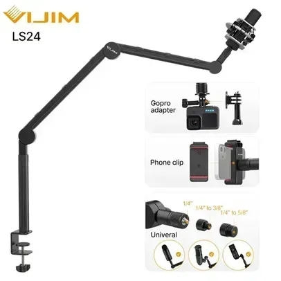 [Taxa inclusa] Vijim LS24 - Suporte de braço articulado para microfone