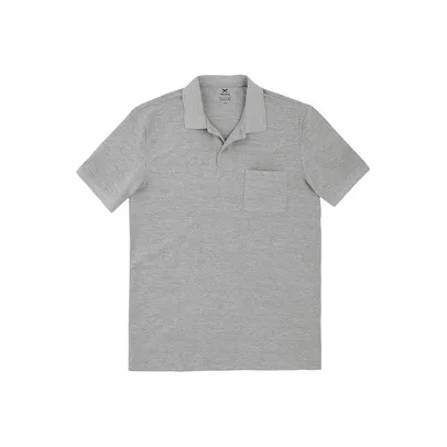 Camisa Polo Masculina Básica Regular Com Bolso Frontal