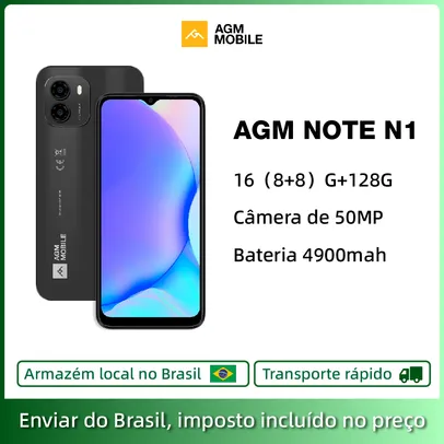 [No Brasil] AGM Note Smartphone N1, 8GB RAM, 128GB ROM