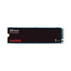 SSD 1TB SanDisk Plus NVMe, M.2, PCle, Gen3,  Leitura 3.200 e Gravação acima de 3.200 - SDSSDA3N-1T00-G26