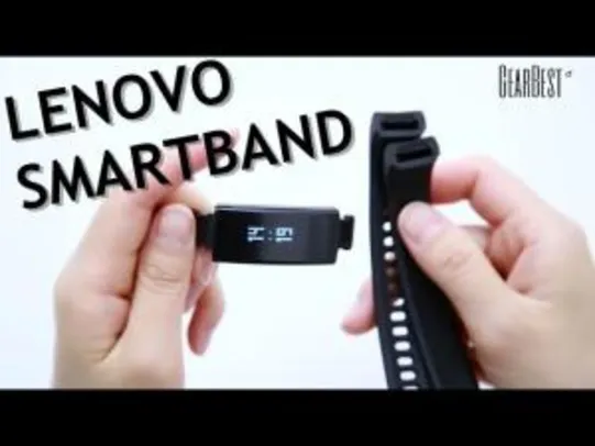 Lenovo HX06 Smartband - PRETO - R$48