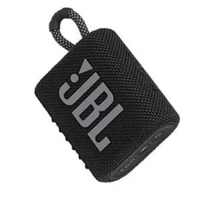 Caixa de Som Portátil à Prova D`água Bluetooth Black - JBL GO3 | R$195