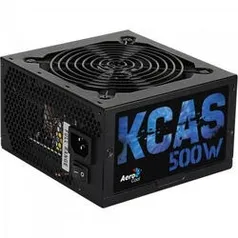 Fonte Atx Kcas 500w 80 Plus Bronze Pfc Ativo Aerocool | R$276