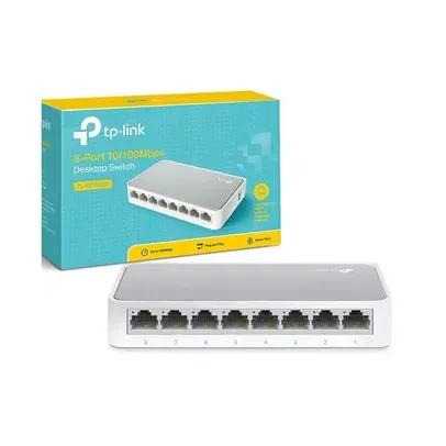 Switch TP-Link LS1008 Fast 8 Portas Ethernet 10/100Mbps (Versão 2.0)