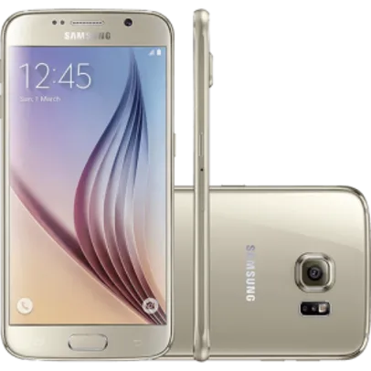 Samsung Galaxy S6 32GB 4G Android 5.0 Tela 5.1" Câmera 16MP - Dourado - R$ 1.529,10 em 1x no cartão Submarino