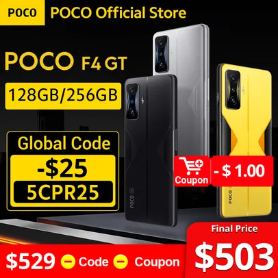 POCO F4 GT 5G Smartphone Snapdragon 120Hz AMOLED 