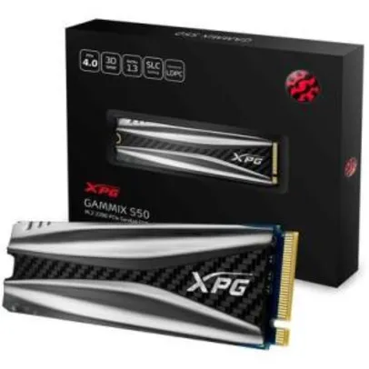 SSD XPG Gammix S50, 1TB, M.2, PCIe, Leituras: 5000Mb/s e Gravações 4400Mb/s - R$1490