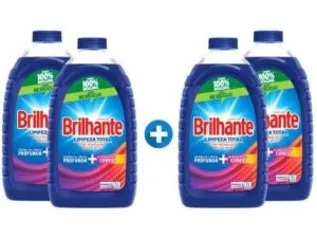 Kit Sabão Líquido Brilhante - 3L Cada 4 Unidades - R$56