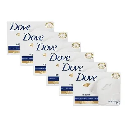 Kit 6 Sabonetes Barra Dove 90g