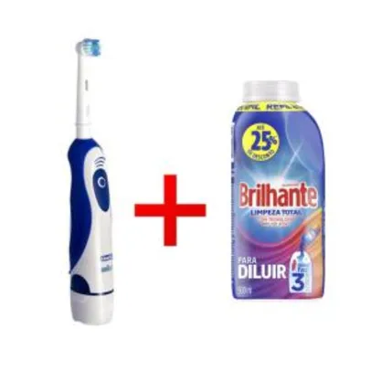 Escova de dente elétrica Oral B pro-saúde power + Sabão líquido brilhante 500ml R$53