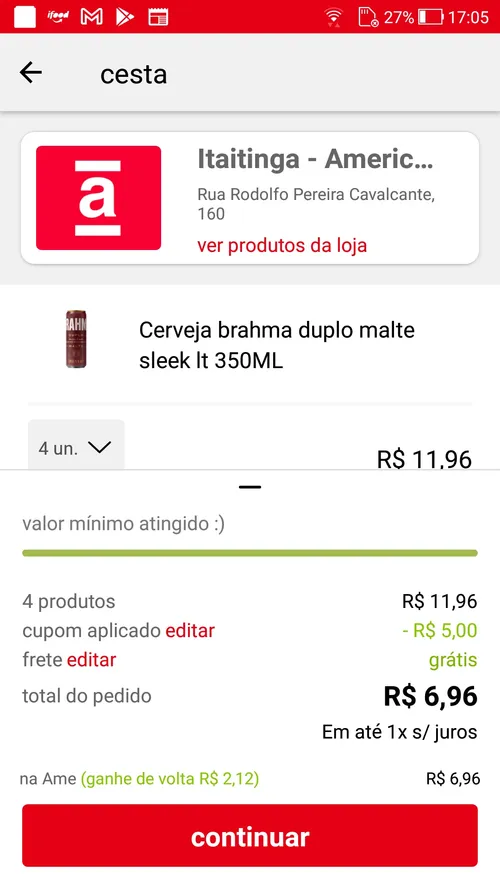 Imagem na descrição da promoção