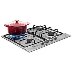 fogão Cooktop 4 Bocas Liva Inox Midea - Bivolt R$189