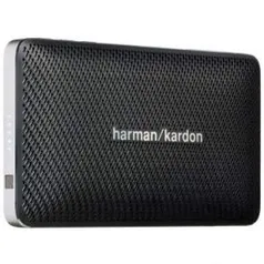 [Ricardo Eletro] Caixa de Som Bluethooth Esquire Harman Kardon - 8W RMS, Portátil, USB, Bateria Recarregável, IOS e Android, Acabamento em Couro, Preto por R$380