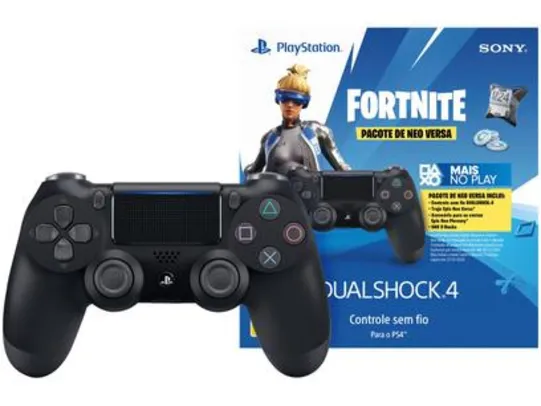 Controle para PS4 sem Fio Dualshock 4 Neo Versa - Sony Preto