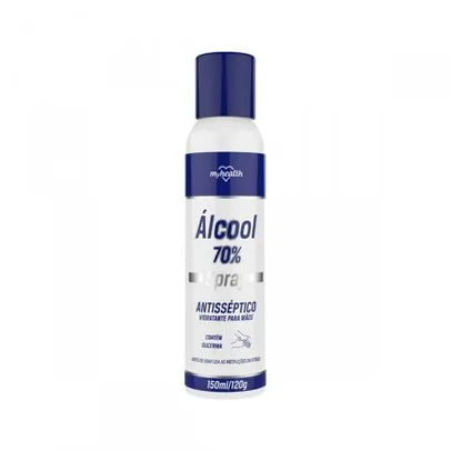 Álcool Spray Antisséptico 70% My Health com 150ml | R$3,57