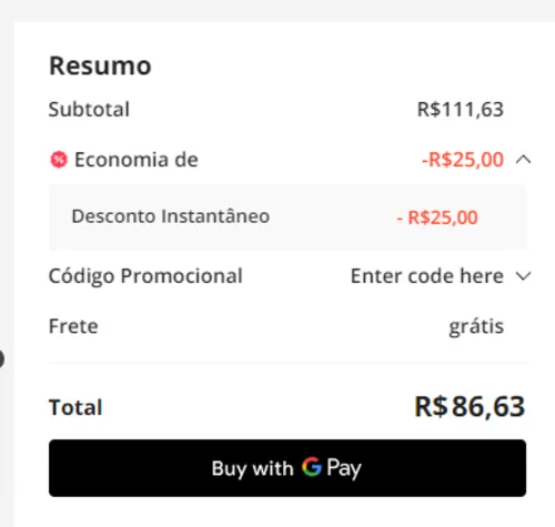 Imagem na descrição da promoção