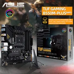 Processador Asus novo tuf gaming b550m plus (wi fi) micro atx b550m Placa mãe ddr4 4600 (oc) mhz 128g