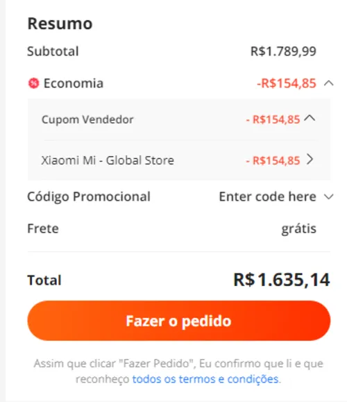 Imagem na descrição da promoção