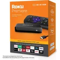 [internacional] Roku Premiere HD/4K/HDR Streaming Media Player, Remoto Simples e Premium hdmi Cabo - Preto
